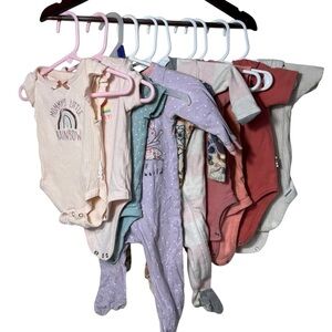 Girls assorted brand bundle Kids 3-6 months old - 9 items